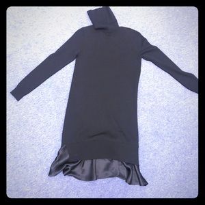 Polo soft sweater turtleneck black dress